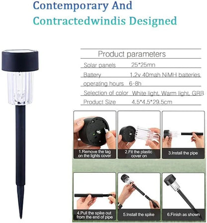 12 Pack Solar Powered Tube Light
