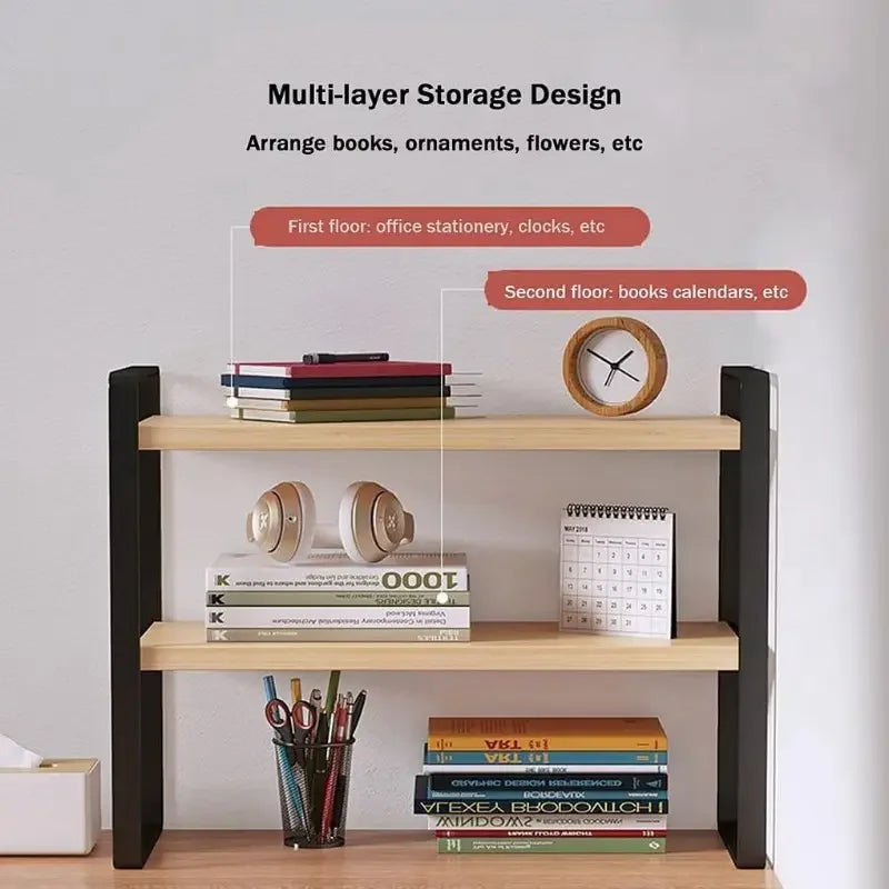 Iron Office Desk Storage Rack