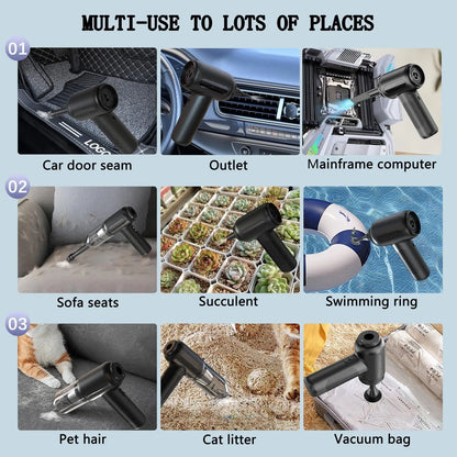 Mini High Powered Suction Handheld Air Duster