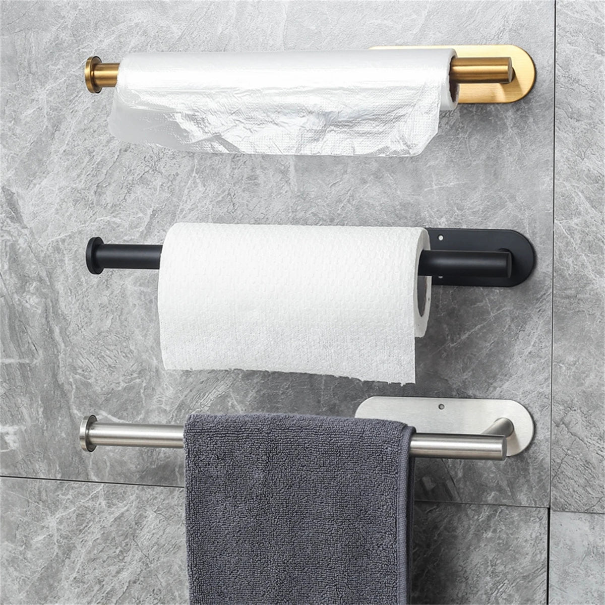 Adhesive Paper Towel Rack