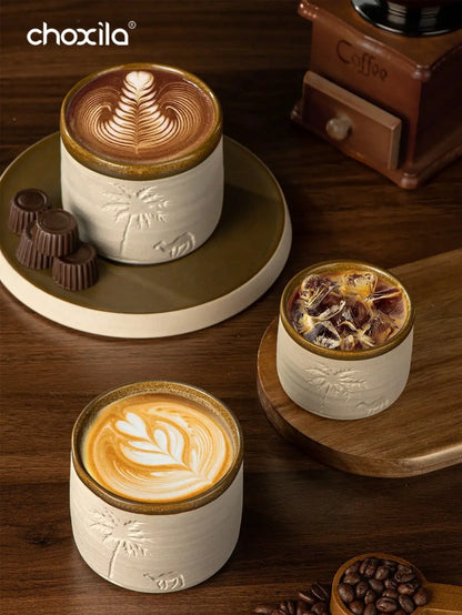 Desert Camel & Palm Tree Ceramic Coffee Mug