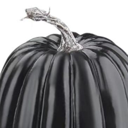 Artificial Black Pumpkin Set