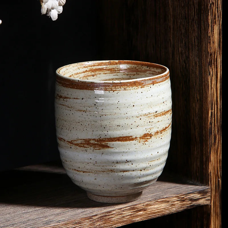 Vintage Style Japanese Coarse Pottery Mug
