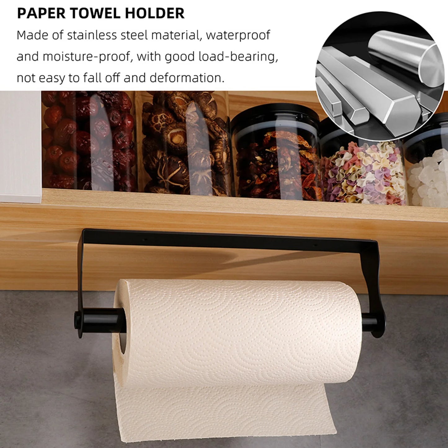 Adhesive Paper Towel Holder