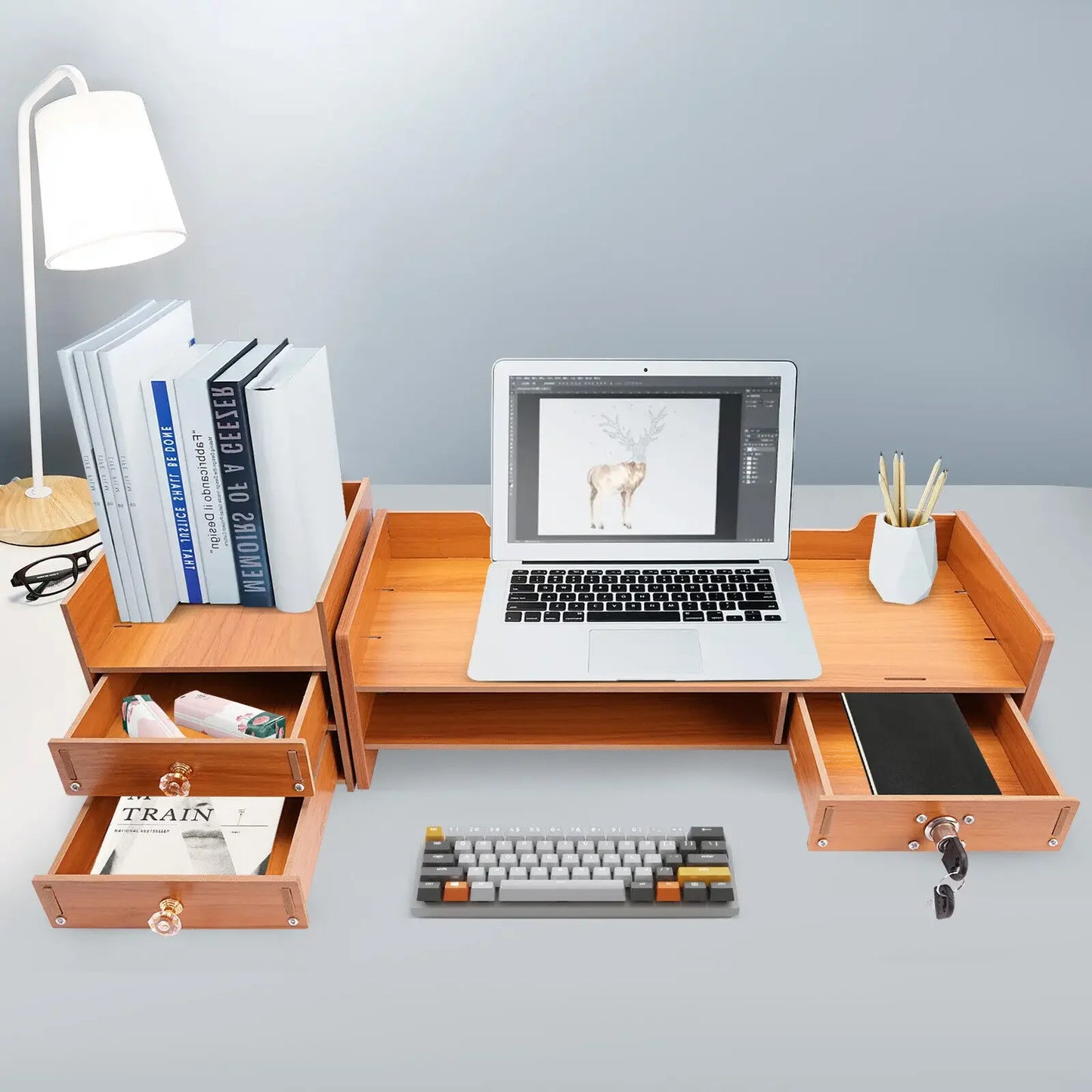 Wooden Monitor Stand