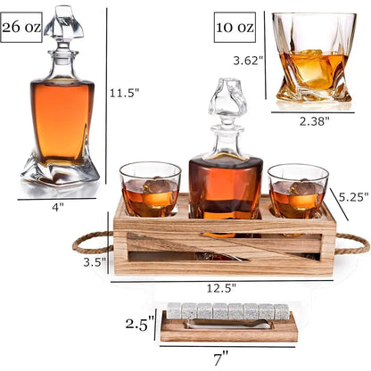 Whiskey Decanter Gift Set
