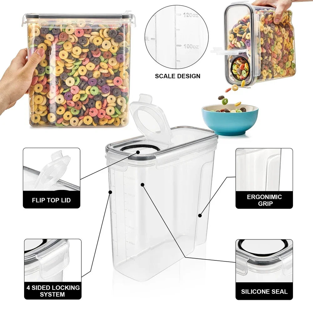 Clear Plastic Airtight Food Storage Containers