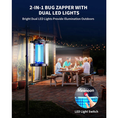 15W/4200V Outdoor Bug Zapper Dual LED Light