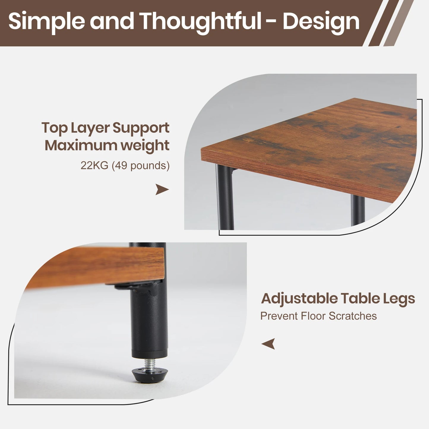 Steel Frame End/Side Tables