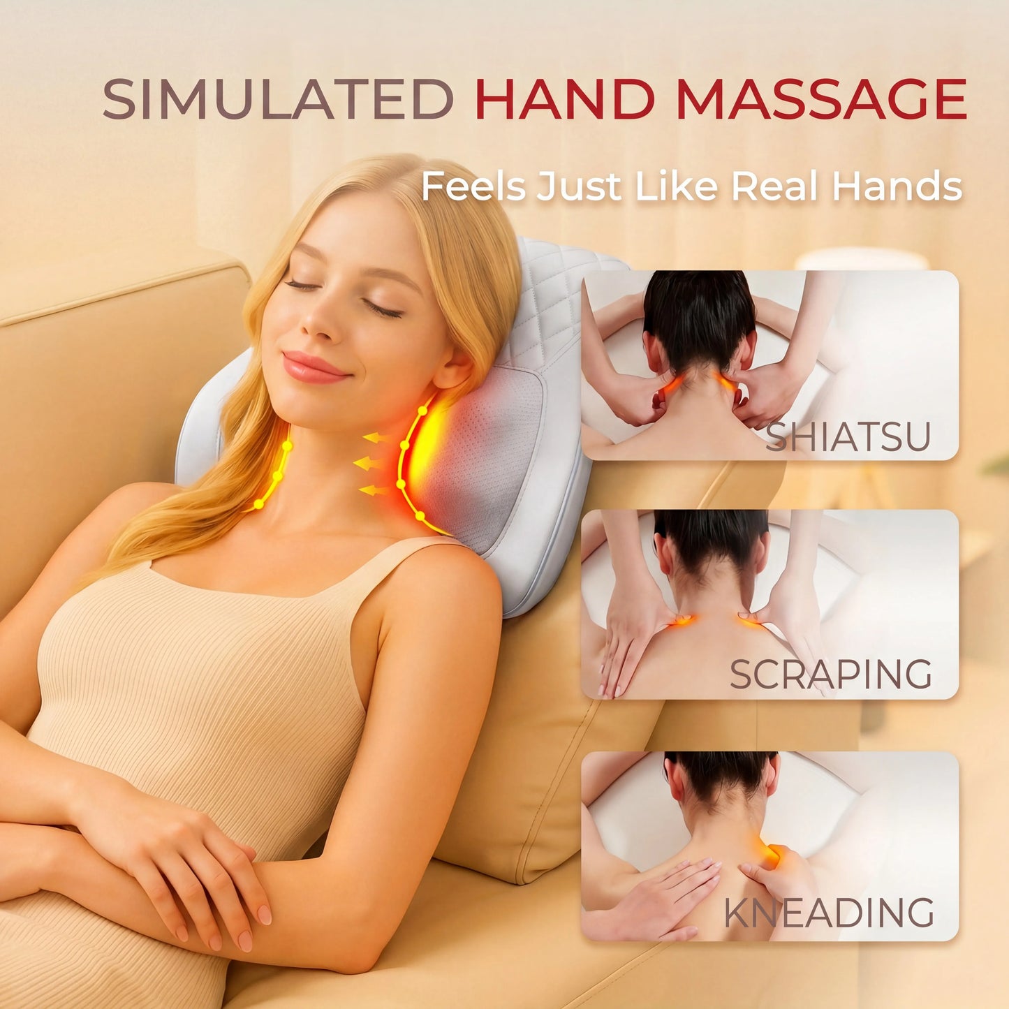 Heated Massager Pillow