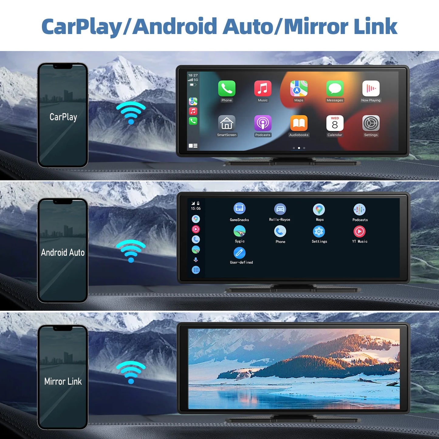 Portable CarPlay or Android System