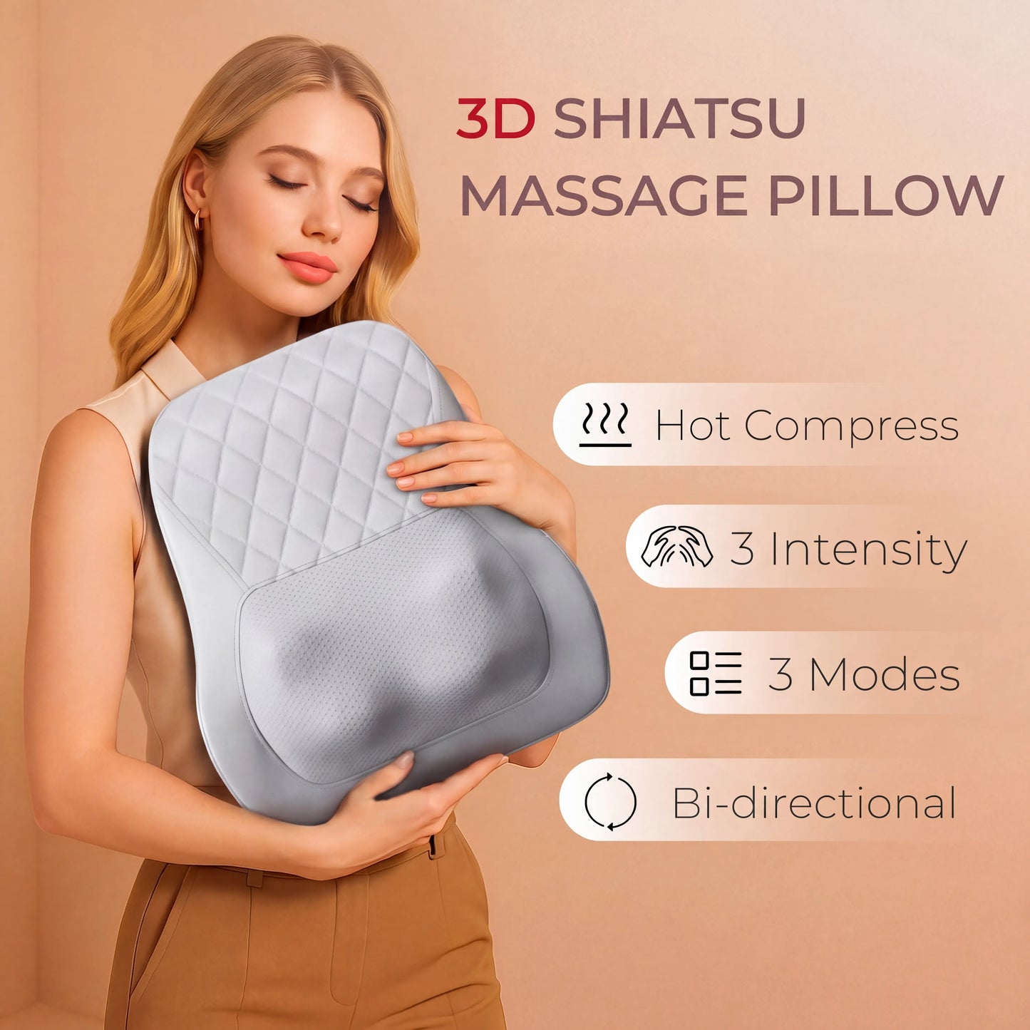 Heated Massager Pillow