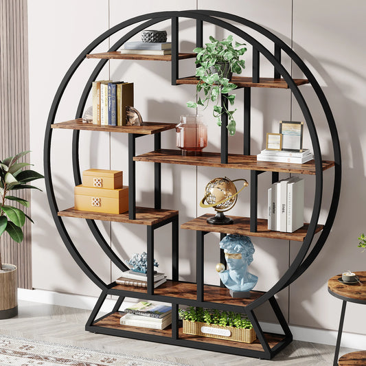 63-Inch  Round Bookshelf