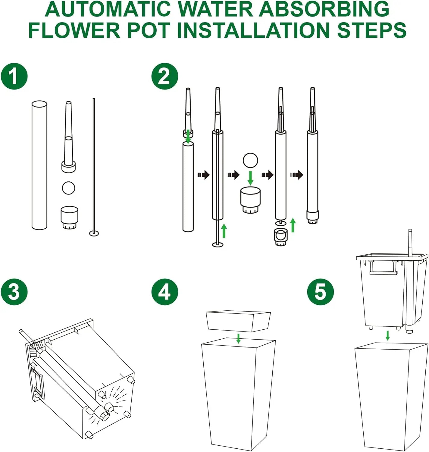 2 PCS Self Watering Planters