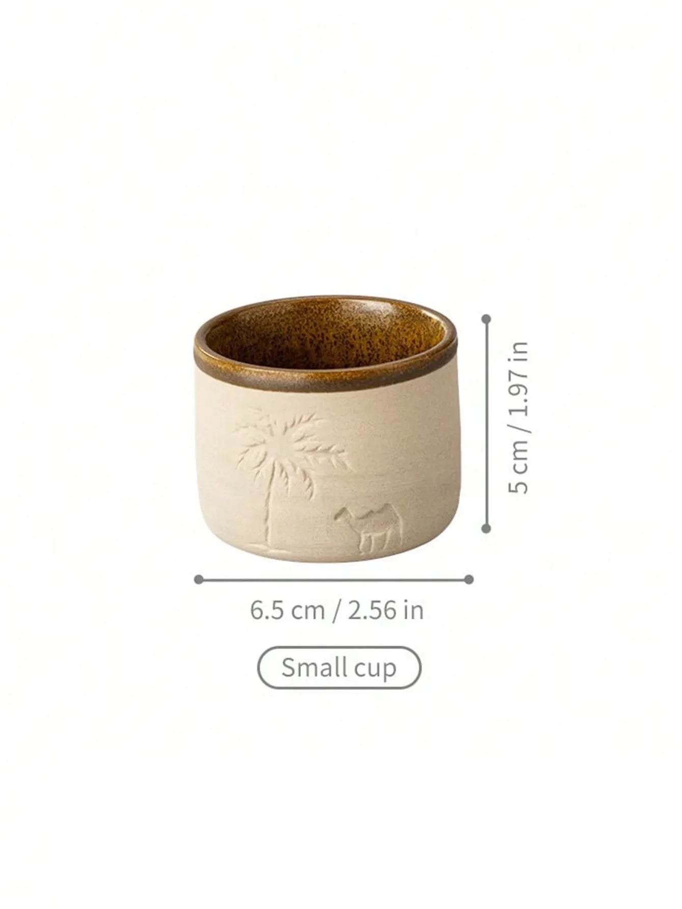 Desert Camel & Palm Tree Ceramic Coffee Mug