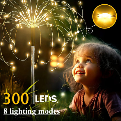 300 Head Solar Firework Lights
