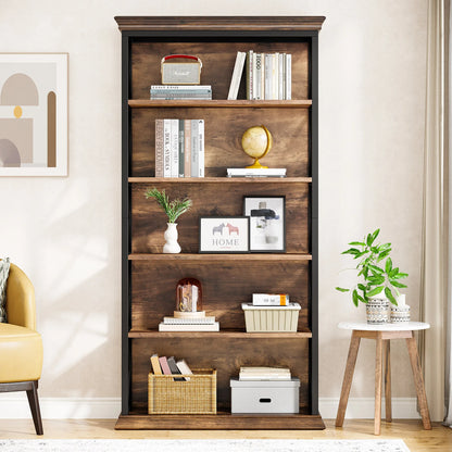 71 in 6-Tier Industrial Bookcase