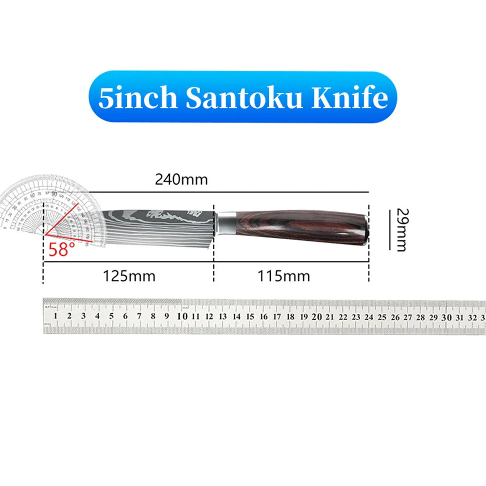 Japanese Stainless Steel Kitchen Knives