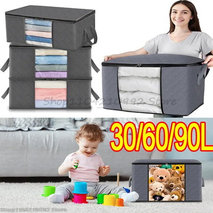 Foldable Large Capacity Storage Containers