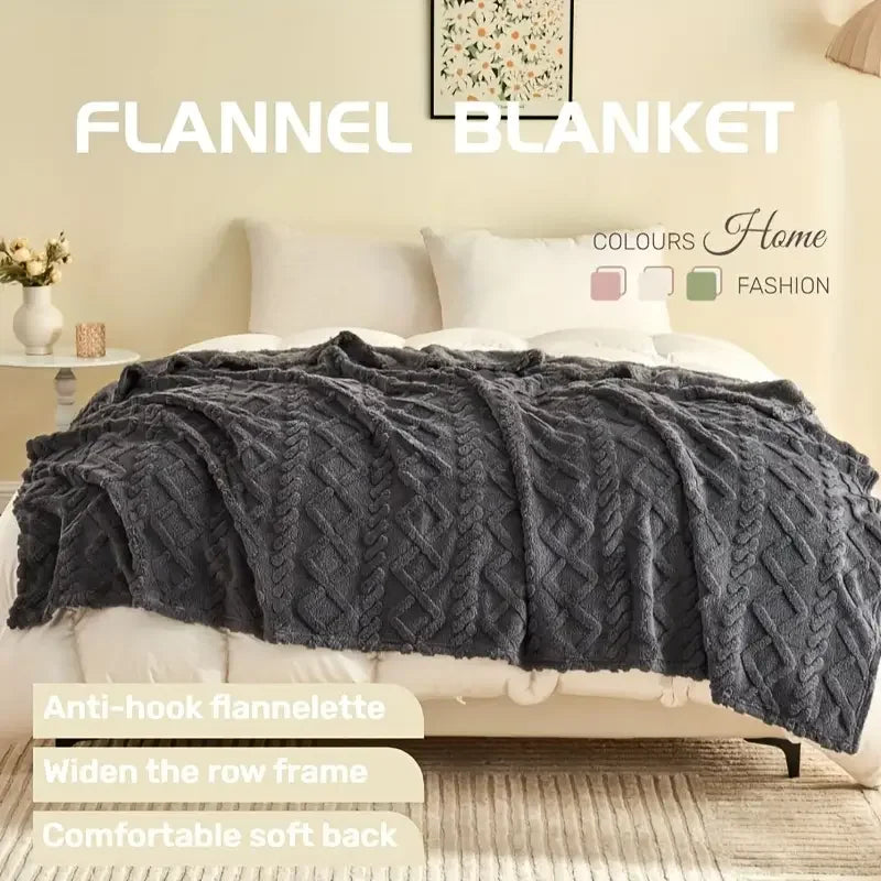 ltra-Soft 3D Plush Luxurious Flannel Fleece Blanket