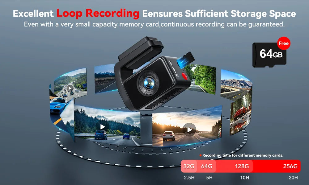 4k Dash Cam Front and Rear Drive Recorder