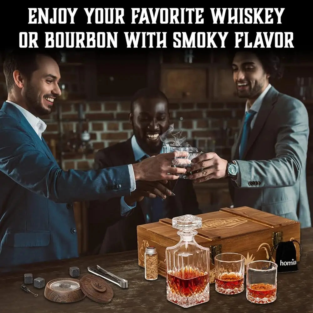 Whiskey Smoker Decanter Gift Set