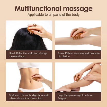 Wooden Scalp Massager