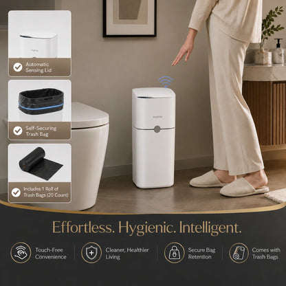 Touchless Trash Can with Auto Bag-Suction