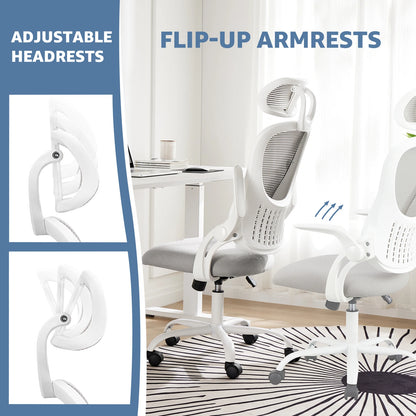 JHK Office Chair Lumbar Support Adjustable Headrest & Arms
