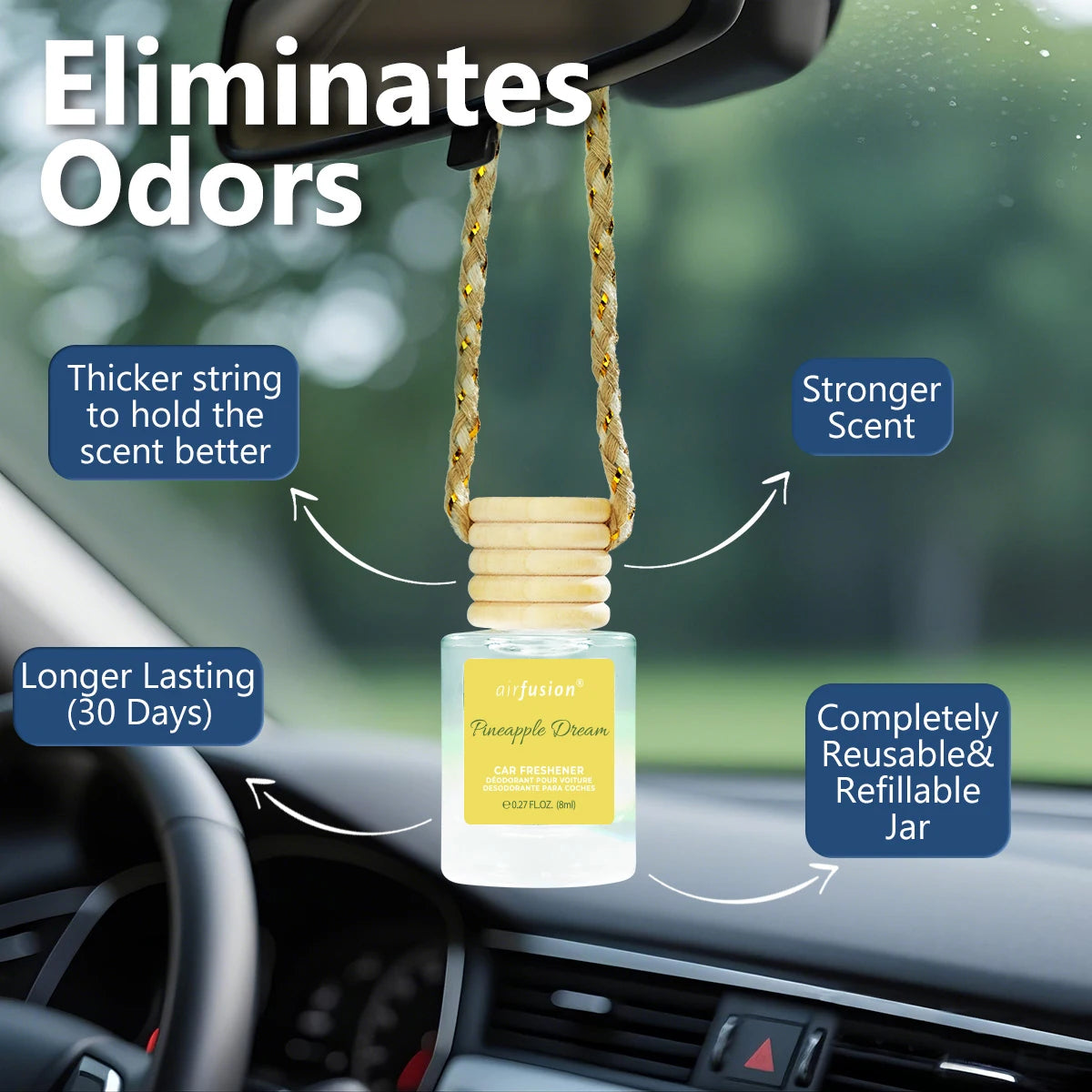 4pk Car Air Freshener Last 120 days