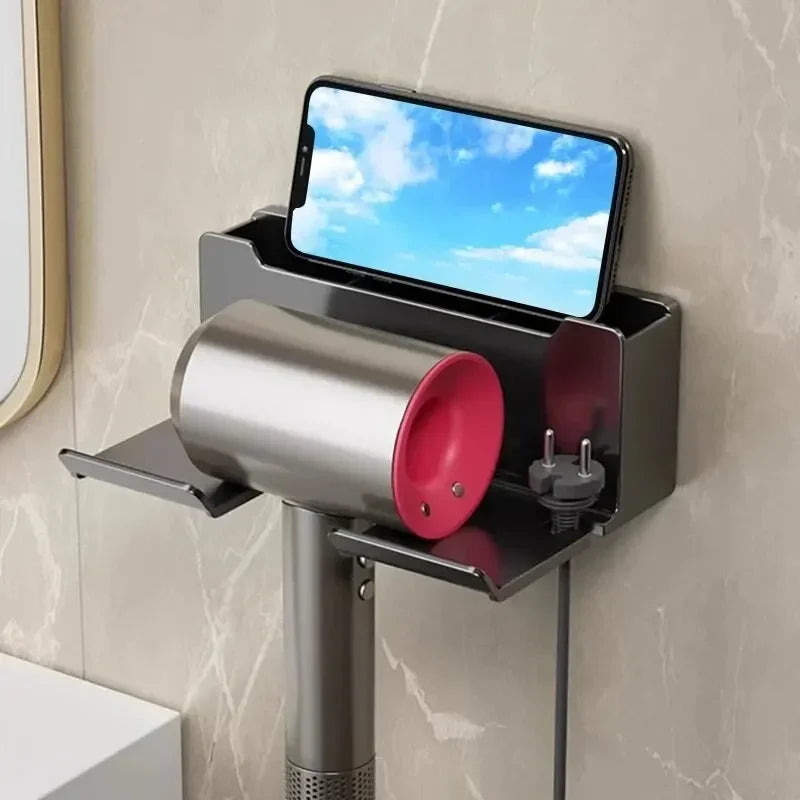 Adhesive Hair Dryer Holder