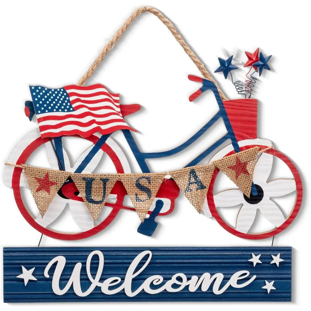 Patriotic Wooden Wreath