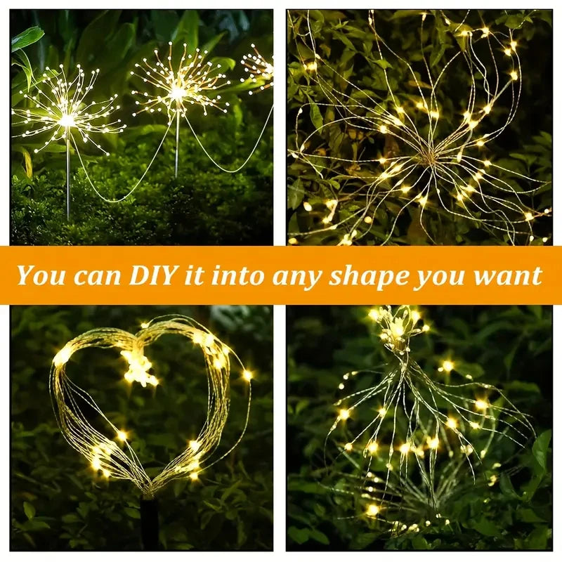 Solar LED Fireworks Lights