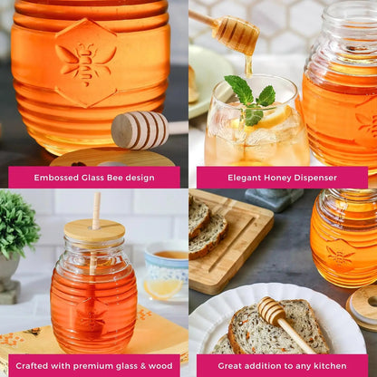 24oz Glass Honey Jar