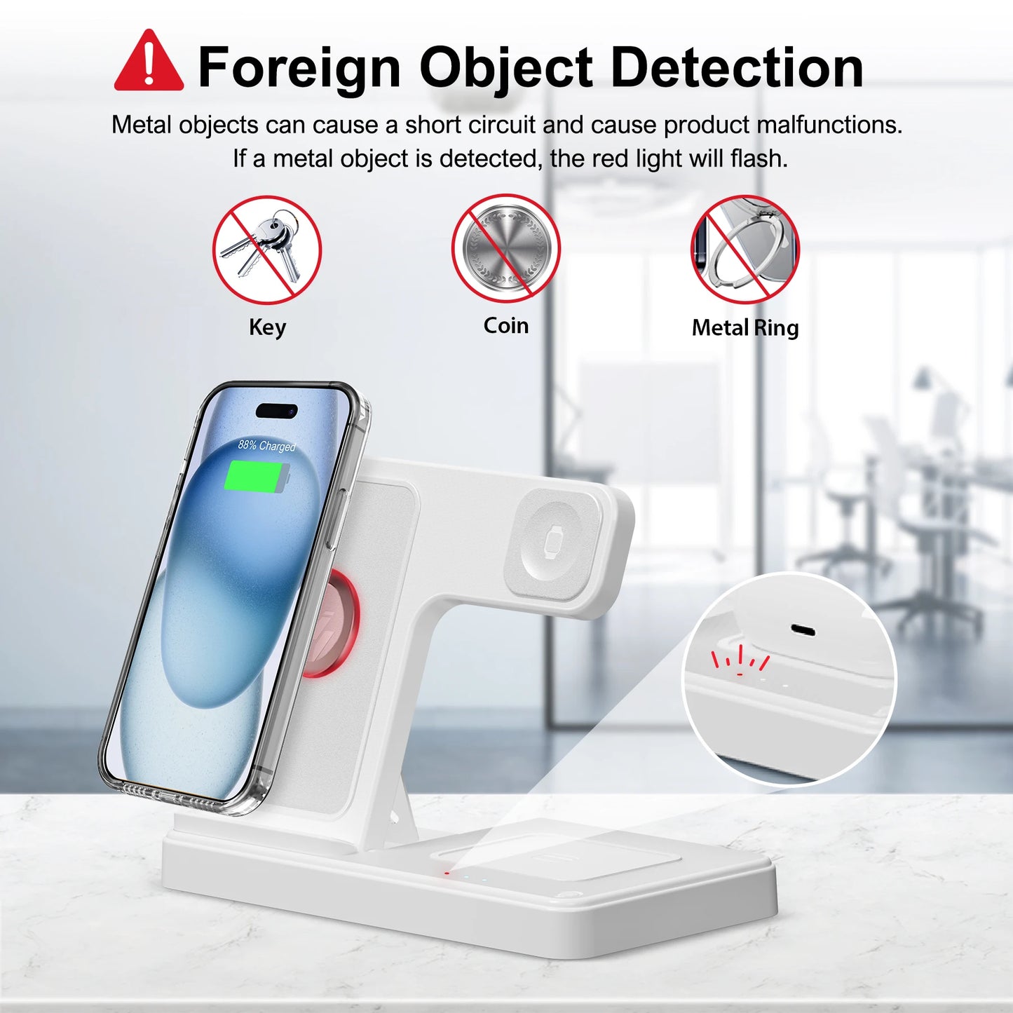 3 In 1 Magnetic Charger Stand for Multiple Devices