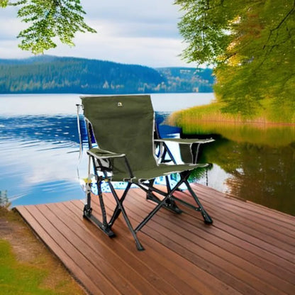 Folding Kickback Rocking Chair
