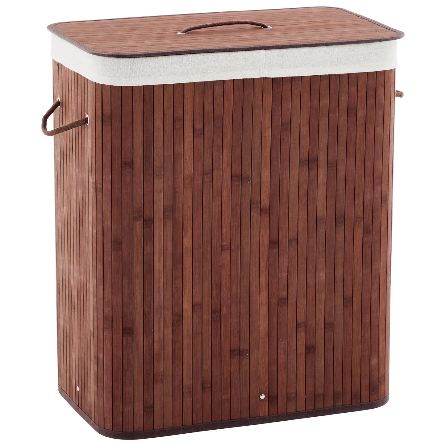 Large Bamboo Laundry Hamper with Removable Liner