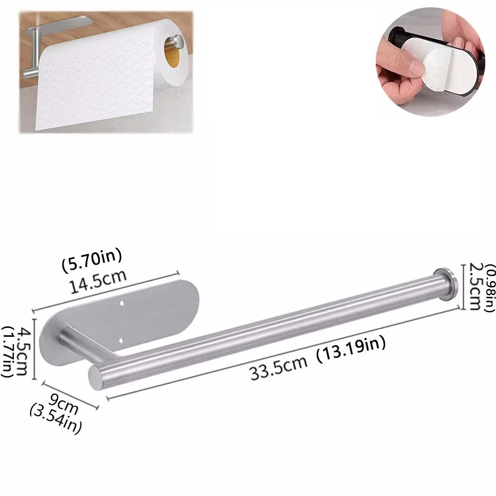 Adhesive Paper Towel Rack