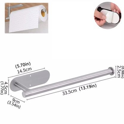 Adhesive Paper Towel Rack