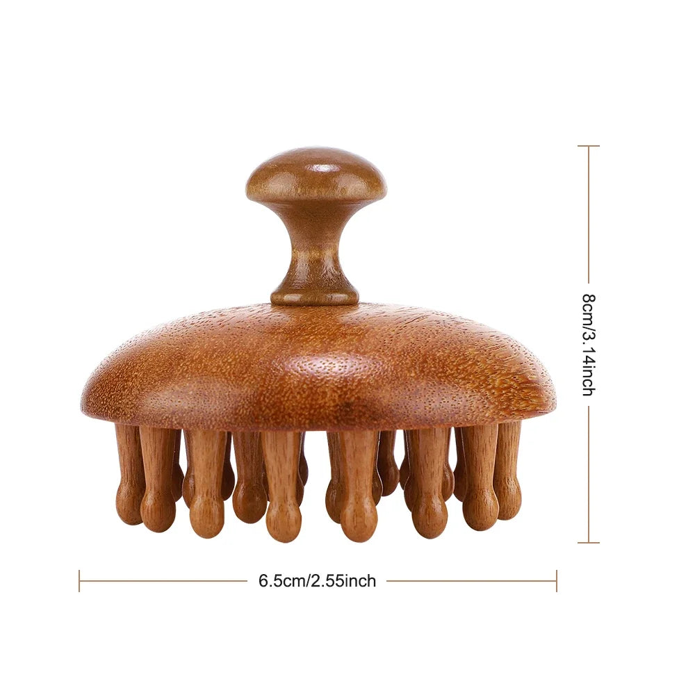 Wooden Scalp Massager