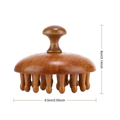 Wooden Scalp Massager