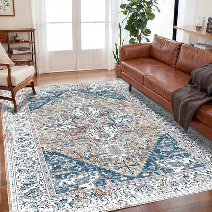 VIKAMA Bohemian Crystal Velvet Anti-Slip Rug