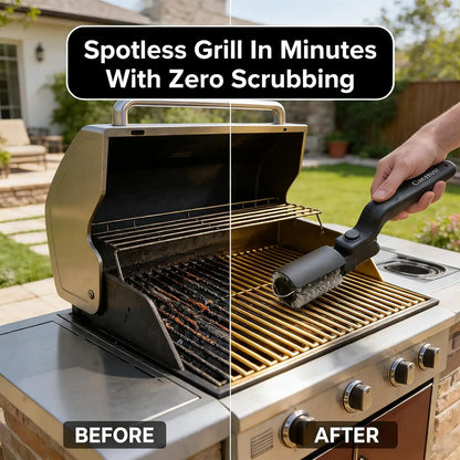 Electric Grill Brush Cleaning BBQ Cleaner Brush Cordless Rechargeable Rotary Adjustable Outdoor Heavy oil Stains Clean Tool
