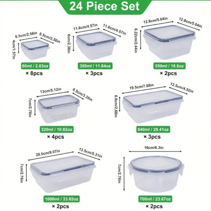 48pc BPA-Free Airtight Food Containers & Lids