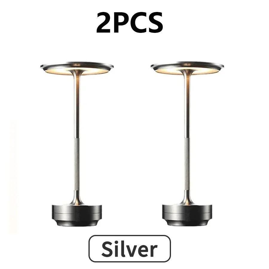 2PCS Rechargeable Wireless Table Lamp USB-C