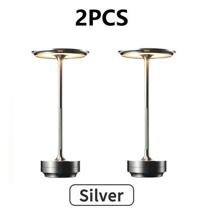 2PCS Rechargeable Wireless Table Lamp USB-C