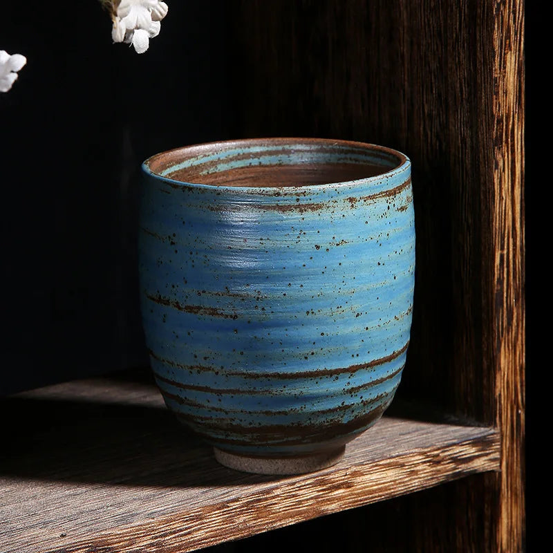 Vintage Style Japanese Coarse Pottery Mug