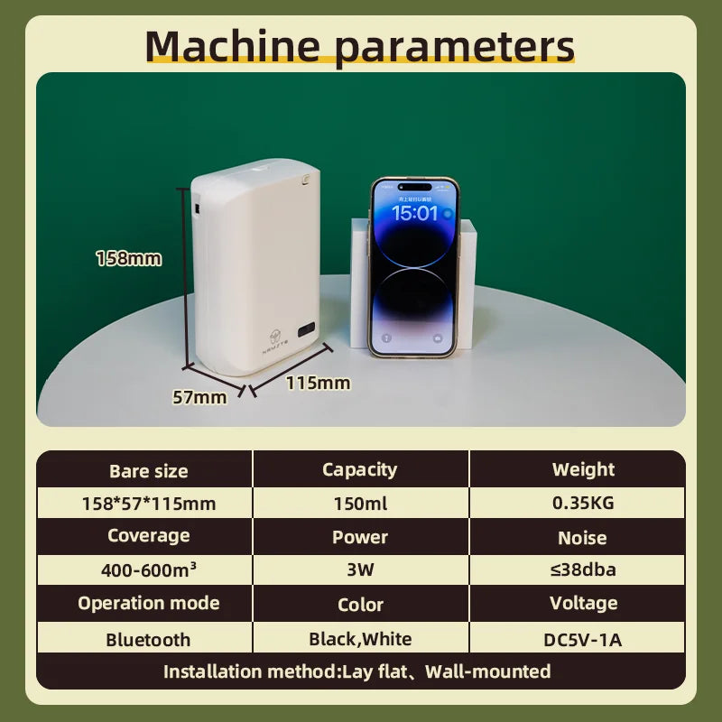 600m³ Bluetooth Aroma Fragrance Diffuser