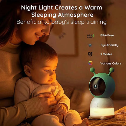 2K 5" Baby Monitor Camera,  360° Rotation