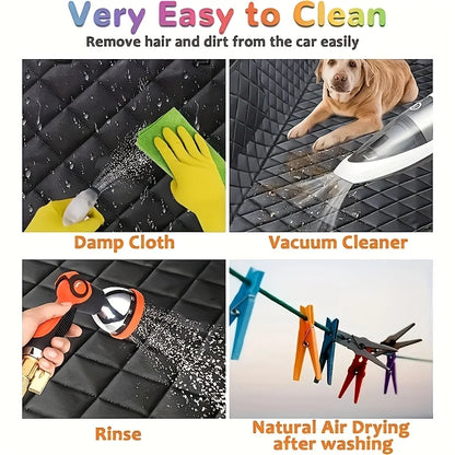Waterproof Dog Car Seat Cover Nonslip Back Seat Protector